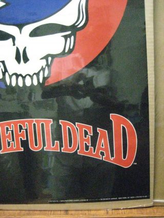 skull Vintage Poster rock band greatful dead 1976 Inv G4681 5