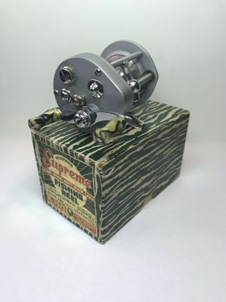 Vintage Pflueger Supreme 1573 Fishing/casting Reel W/box Vgc Almost
