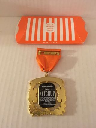 2019 Whataburger Spinning Ketchup San Antonio Fiesta Medal