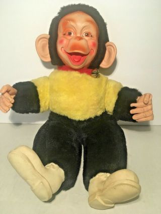 Mr.  Bim Zippy Zip The Monkey Chimp Plush Stuffed Animal 15 " Vtg Bijou Toys