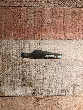 Vintage Schrade “old Timer” 340t 3 - Blade Folding Knife