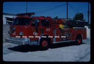 Los Angeles County Ca E165 1981 American La France Pumper Fire Apparatus Slide