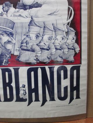 Casablanca 1970 Vintage Poster movie inv 1809 5