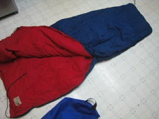 Rei Vintage 4 Lb Down Filled Sleeping Bag 72 X 28 With Storage Bag Camping