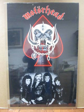 Motorhead English Rock Band 1986 Poster Inv G1156