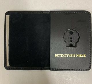 York City Detective Niece Mini Shield Bi Fold Wallet And Id Holder
