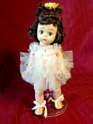 Vintage Madame Alexander Wendy Kins Alex Ballerina Doll Black Hair Blue Eyes