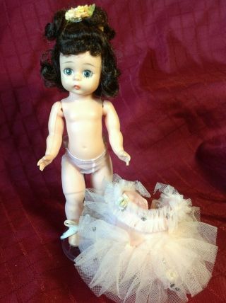 Vintage Madame Alexander Wendy Kins Alex Ballerina Doll Black Hair Blue Eyes 3