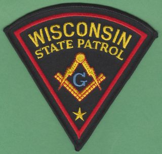 Wisconsin State Police Masonic Lodge Patch