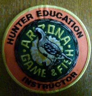 Arizona Game & Fish Hunter Education Instructor Game Warden Police Patch
