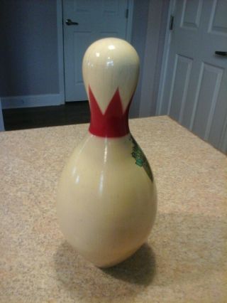 Vintage Brunswick QUEEN Red Crown Duck Pin NDPBC Official Bowling Pin 4