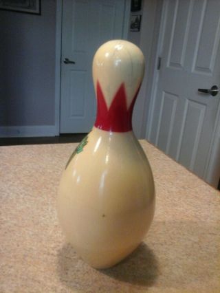 Vintage Brunswick QUEEN Red Crown Duck Pin NDPBC Official Bowling Pin 6