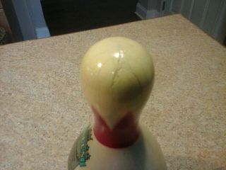 Vintage Brunswick QUEEN Red Crown Duck Pin NDPBC Official Bowling Pin 7