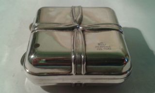 Vintage Greek.  925 Silver Trinket/Pill Box by M I Armaos - 5 x 5 cms. 3