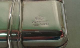 Vintage Greek.  925 Silver Trinket/Pill Box by M I Armaos - 5 x 5 cms. 4
