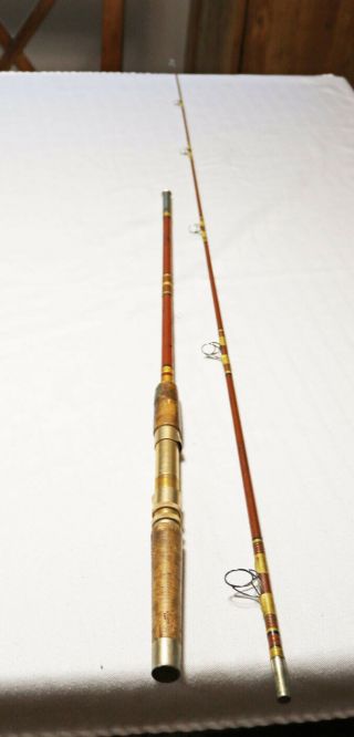 Vintage Wright Mcgill Eagle Claw Sweetheart 2 Pc 7 Foot Spin Fishing Rod Usa
