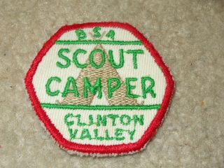 Boy Scout Bsa Clinton Valley Chippewa 29 Michigan Council Camp Cut Edge Patch