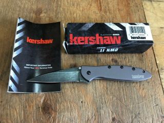 Kershaw 1660grybwwm Ken Onion Leek Assisted Flipper Knife 3 "