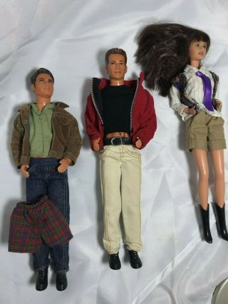 1991 Beverly Hills 90210 Doll Set Brandon Brenda & Dylan.  Kelly´s Outfit As Well