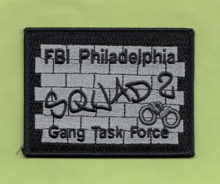 C6 Gang Philadelphia Squad2 Fboi Jttf Joint Terror Police Patch Taskforce Fed