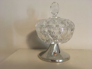 Vintage Kirk Stieff Co T100 Candy Dish - Pewter Base