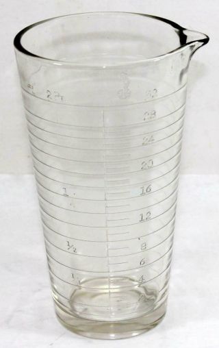 Antique Apothecary Pharmacy 32 Oz Graduated Lab Glass Measuring Beaker