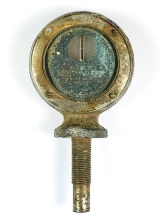 Antique Boyce Motometer Early Automobile Temperature Meter 1915 - 1920s