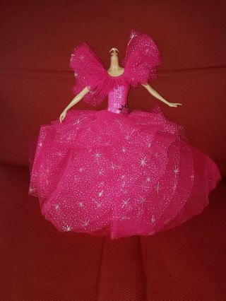 Vintage Barbie Pink Holiday Gown Only