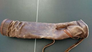 Antique Leather Golf Club Bag