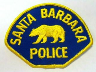 Vintage Santa Barbara California Police Patch