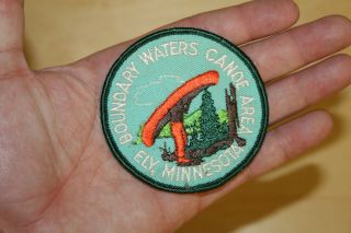 Vintage Bsa Boy Scouts Patch Boundary Waters Canoe Area Ely,  Minnesota
