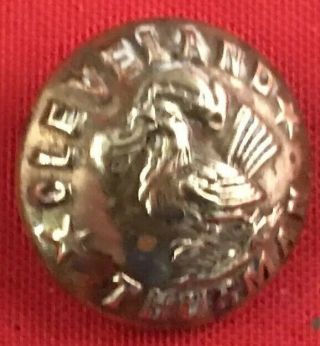 Brass Button CLEVELAND THURMAN Political PinBack 1888 Campaign Advertising Pin 2