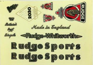 Bike Vintage Decals Rudge Sporting Goods Sticker Cycling Frame Bicycle Accessory