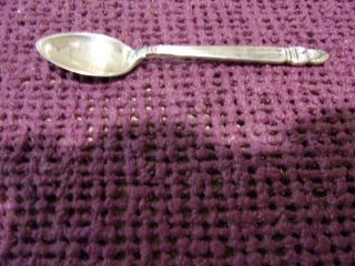 Vintage Sterling Demitasse Spoon By F.  M.  Whiting Princess Ingrid Pattern X 12