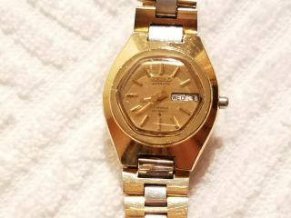 Vintage Seiko Automatic Hi Beat Watch 17 Jewels Gold Plated