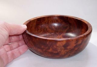 Vintage Wooden Art Deco Burr/burl/walnut Wood Trinket Bowl - Lovely Graining