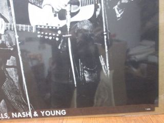 Crosby,  Stills Nash & Young cult Vintage Poster rock band 1970 Inv 2133 3