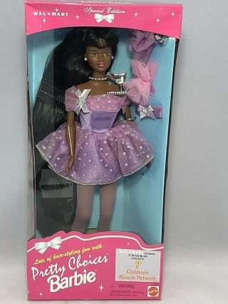 1996 Mattel Pretty Choices Barbie Doll 18018 African American Box