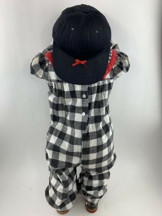 Time Out Doll Vintage Unique Plaid Outfit And Hat 26” Tall Adorable Doll