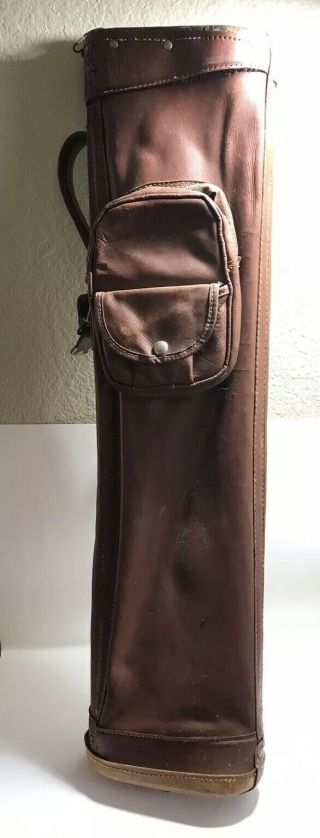 Antique/vintage Wilson " Indestructo " All Leather Carry Golf Bag.
