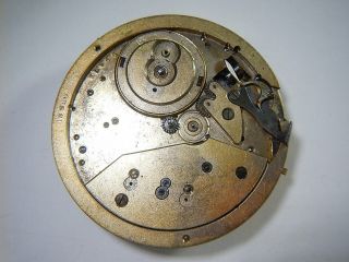 Antique Swiss Pocket Watch Movement Wolf Teeth 888 Sub - Dial 45.  30mm Vintage 1900 3