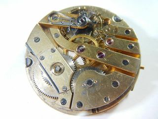Antique Swiss Pocket Watch Movement Wolf Teeth 888 Sub - Dial 45.  30mm Vintage 1900 4