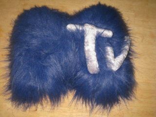 Mtv / Music Television Authentic Fuzzy Pillow 1990 