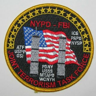 Fbi Justice York State City Police Jttf Terrorism Patch Usss Papd Atf Nypd