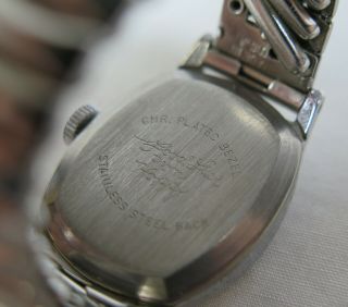 Vintage 1950s Hopalong Cassidy Children ' s Stainless Steel Wind - Up Wrist Watch 5