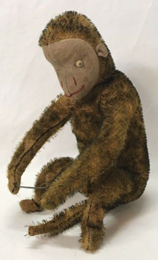 Antique Vintage Mohair Monkey Possibly Steiff Or Schuco 2