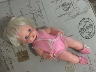 Vintage 1969 Mattel Baby Tender Love Baby Doll - Drinks & Wets Outfit 2