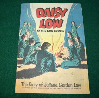 Vintage Girl Scout - Daisy Low Of The Girl Scouts - Comic Style - 1954