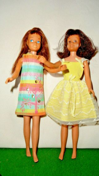 Skipper & Scooter Dolls Dressed Dated 1963