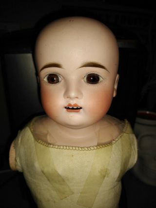 VINTAGE DOLL GERMAN BISQUE HEAD,  LEATHER BODY Part ' s 2